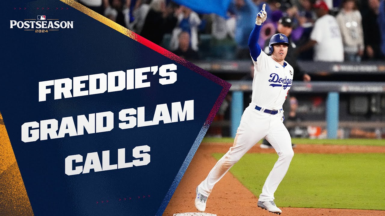 Hear ALL the amazing calls of Freddie Freeman's historic grand slam in Game 1 of the #WorldSeries 🎙️