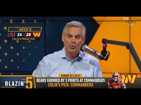 THE HERD | Colin Cowherd RIPS Chicago Bears, They Will LOSE Vs Washington, Can't Win On The Road NFL