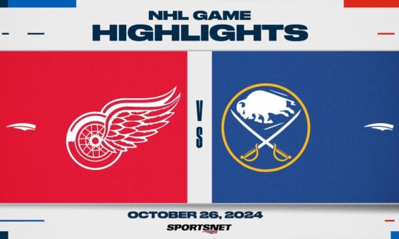 NHL Highlights | Red Wings vs. Sabres - October 26, 2024