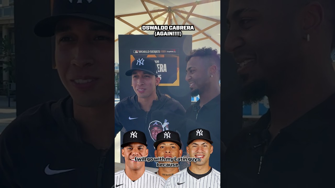 Ozzie Albies asks the Yankees and Dodgers which teammate they'd trust to officiate their weddings 😂