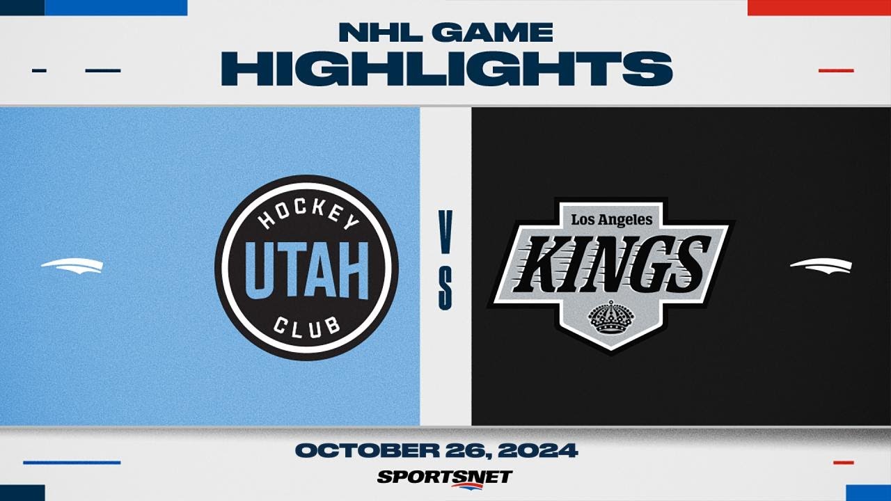 NHL Highlights | Utah HC vs. Kings - October 26, 2024