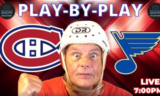 NHL GAME PLAY BY PLAY: BLUES VS CANADIENS