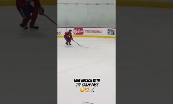 Wow!! Insane Pass By Lane Hutson #gohabsgo #habs #NHL #Canadiens #MontrealCanadiens #lanehutson