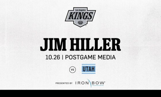 Head Coach Jim Hiller | 10.26 LA Kings beat the Utah Hockey Club in Los Angeles