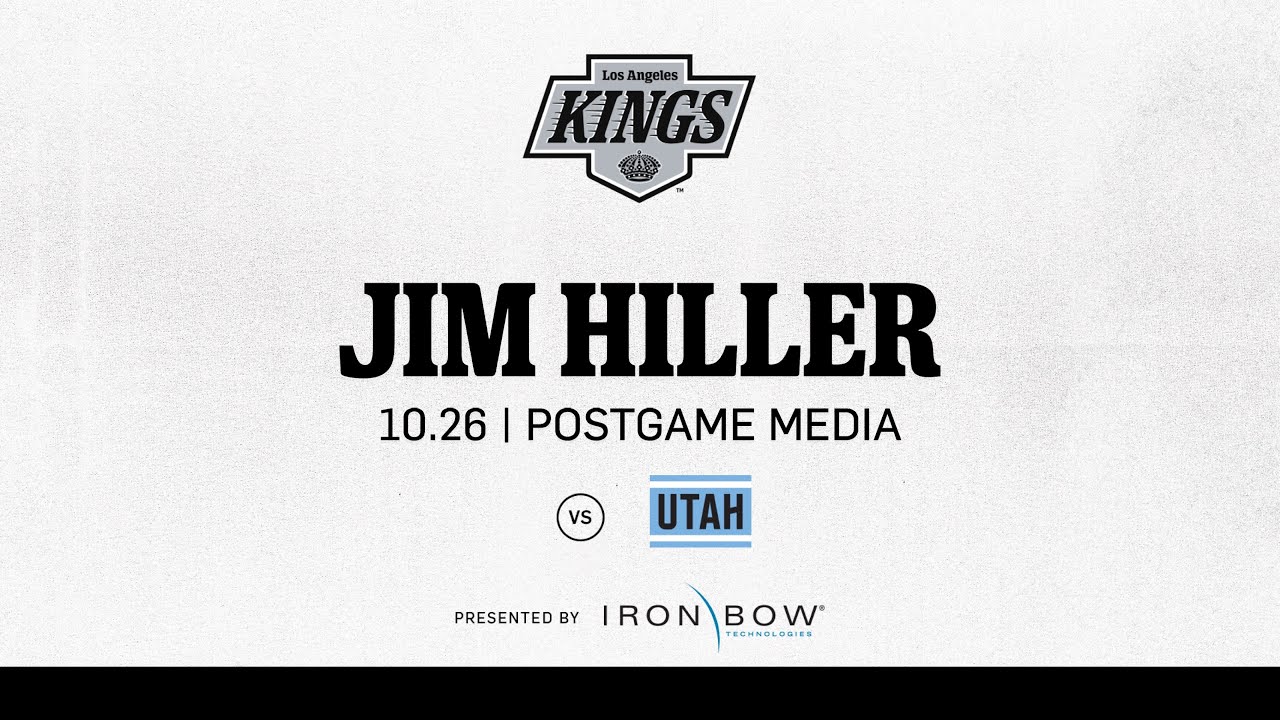 Head Coach Jim Hiller | 10.26 LA Kings beat the Utah Hockey Club in Los Angeles