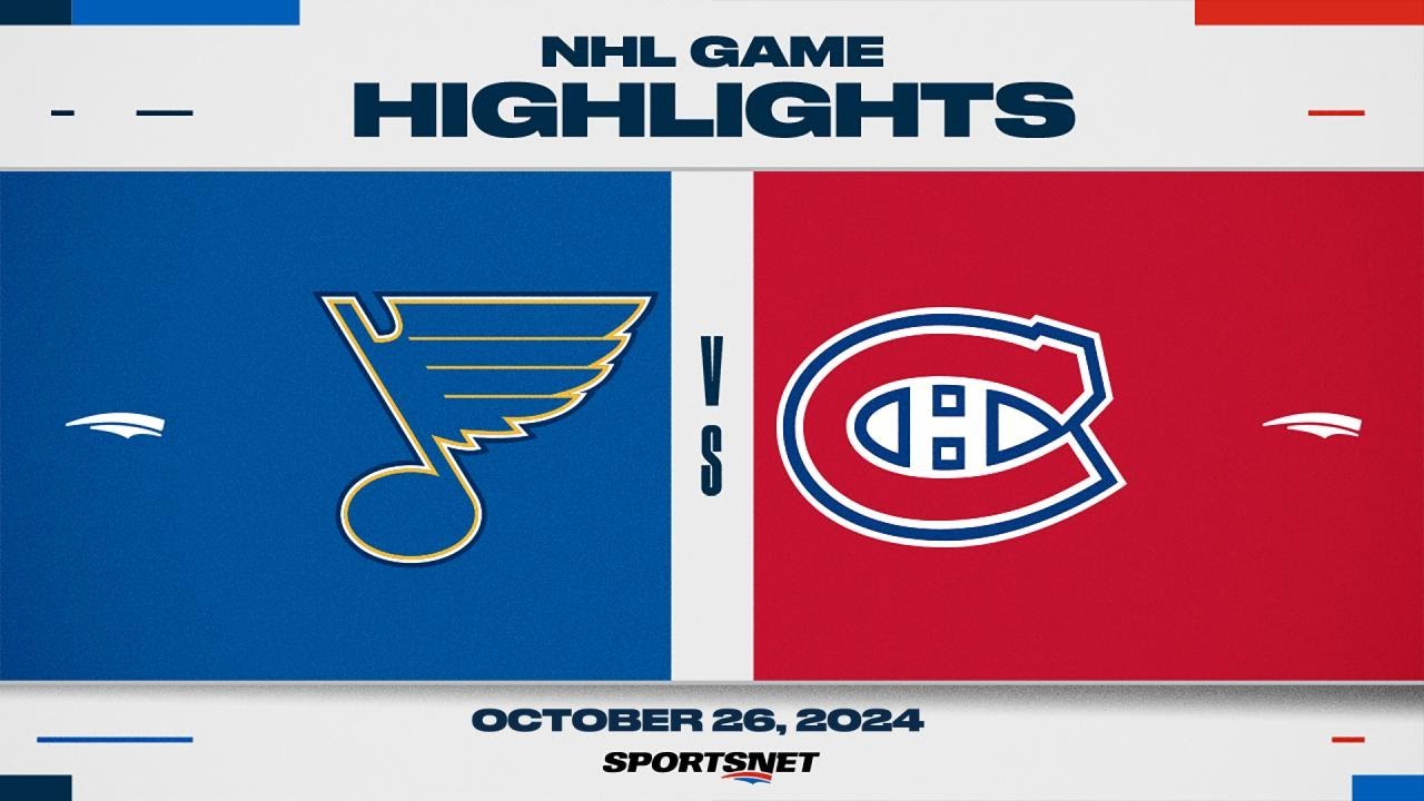 NHL Highlights | Blues vs. Canadiens - October 26, 2024