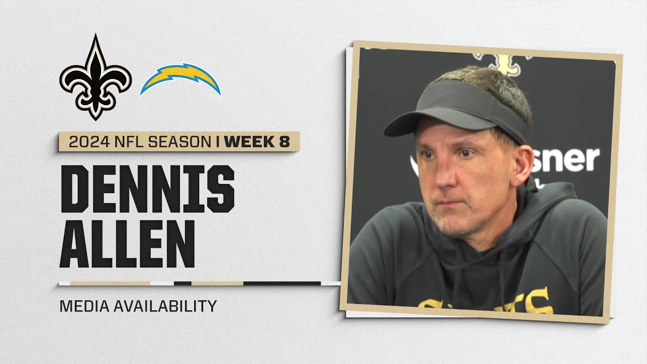 Dennis Allen on Derek Carr, Chargers run game | New Orleans Saints