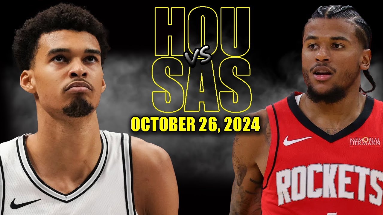 Houston Rockets vs San Antonio Spurs Full Game Highlights - October 26, 2024 | 2024-25 NBA Season