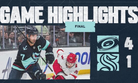 Seattle Kraken vs Carolina Hurricanes | 10/26 Game Highlights