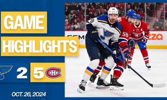 Game Highlights: Blues 2, Canadiens 5