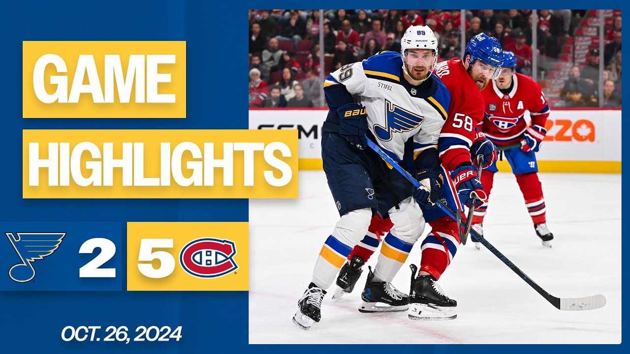 Game Highlights: Blues 2, Canadiens 5