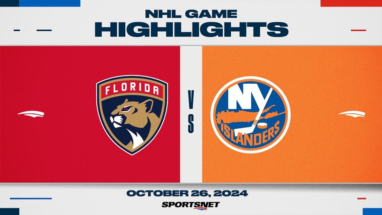 NHL Highlights | Panthers vs. Islanders - October 26, 2024