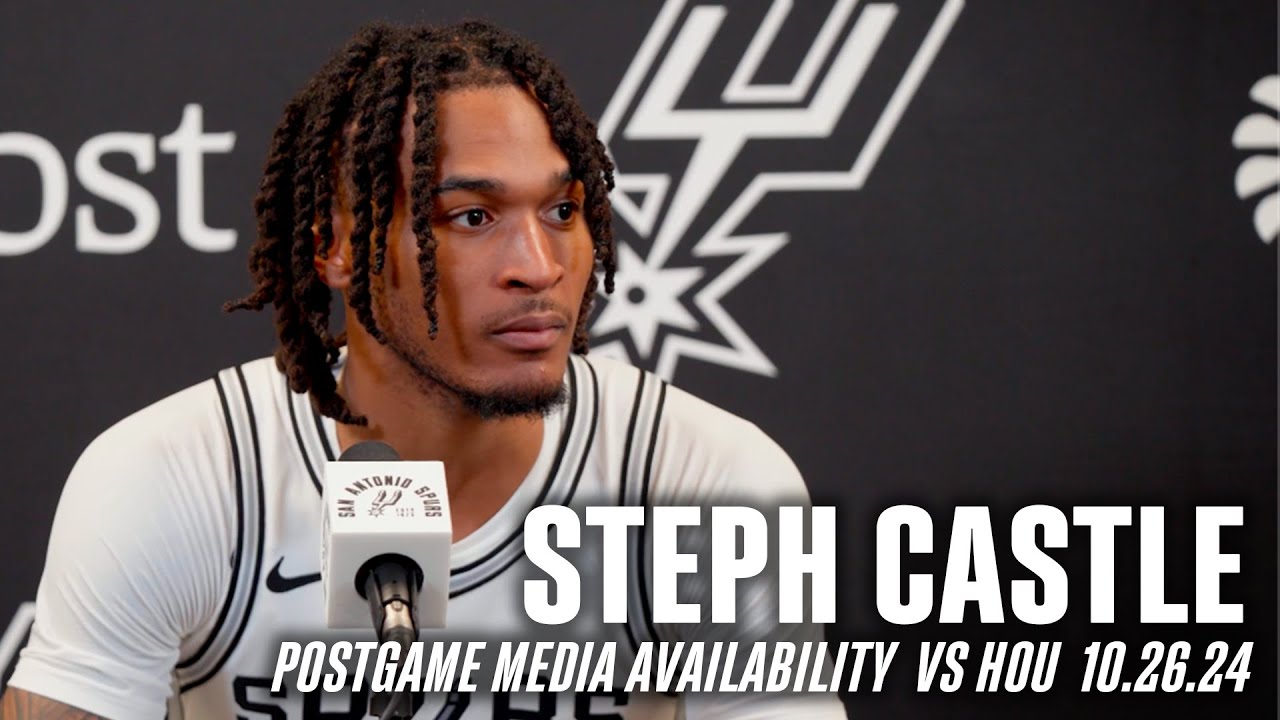 Stephon Castle's Postgame vs Houston Rockets | 10.26.2024