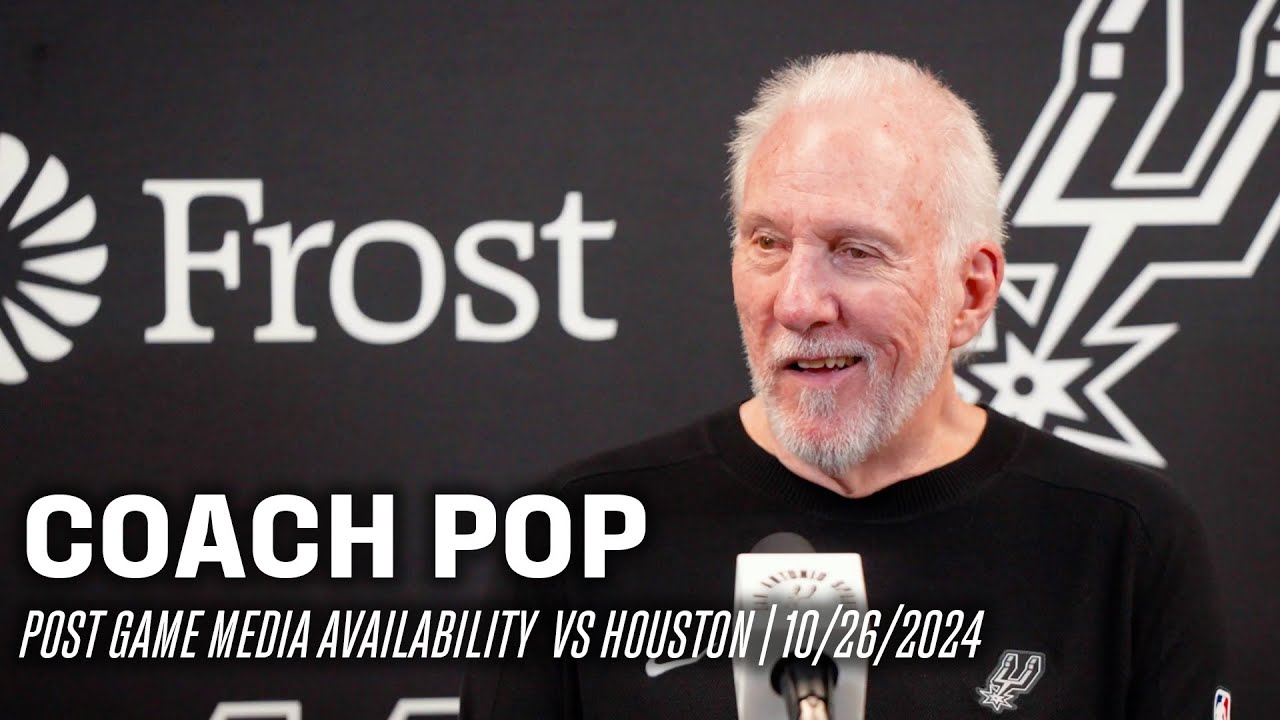 Coach Pop's Postgame vs Houston Rockets | 10.26.2024