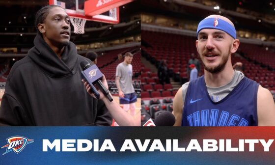 One on One with Jalen Williams + Alex Caruso Media Availability | October 26, 2024 | OKC Thunder