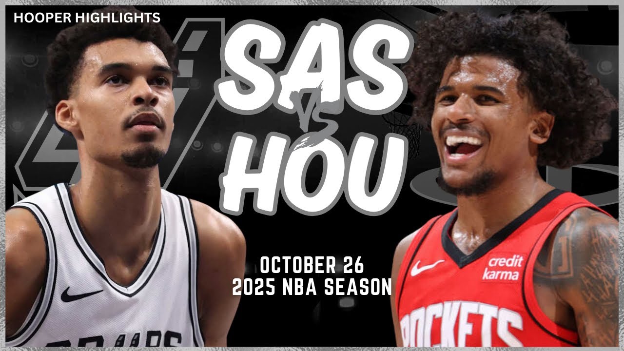 San Antonio Spurs vs Houston Rockets Full Game Highlights | Oct 26 | 2025 NBA Season