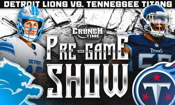 Detroit Lions vs. Tennessee Titans Pregame Breakdown Show LIVE!