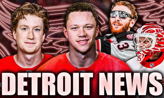 EXCITING DETROIT RED WINGS NEWS: LUCAS RAYMOND, SEBASTIAN COSSA, NATE DANIELSON + Ville Husso Injury