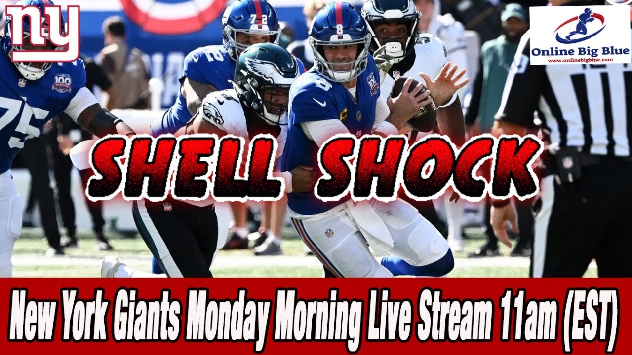 New York Giants Monday Morning LIVE STREAM 11:00am (EST) - Is this the end of Daniel Jones?