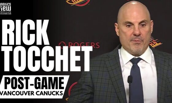 Rick Tocchet Reacts Arshdeep Bains First Career Goal, Canucks vs. Penguins & Bains Growth in NHL