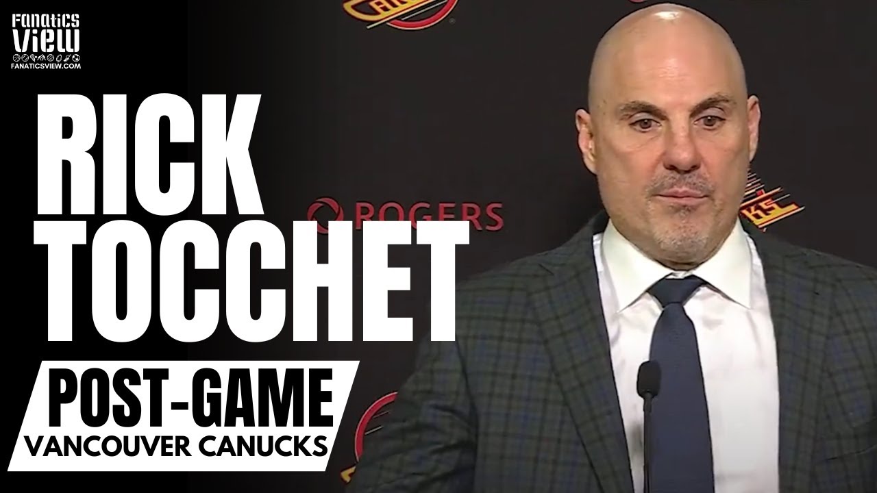 Rick Tocchet Reacts Arshdeep Bains First Career Goal, Canucks vs. Penguins & Bains Growth in NHL