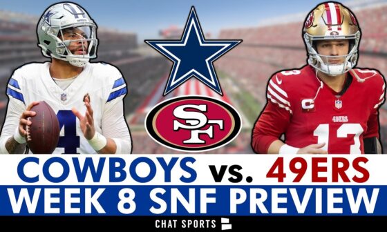 Dallas Cowboys vs San Francisco 49ers: Injury Report, Matchups, Players To Watch, Week 8 NFL Preview