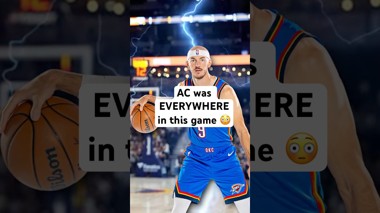 Alex Caruso makes his Oklahoma City Thunder debut!  #nba #basketball #okcthunder #thunderup