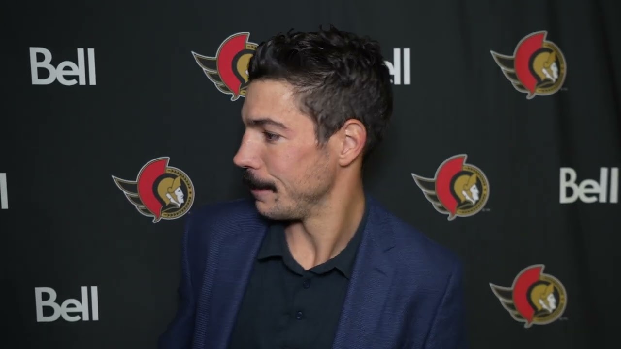 Travis Green and Travis Hamonic Pregame Availability vs COL