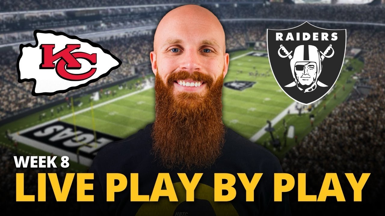 Chiefs vs Raiders LIVE play by play reaction! | Week 8