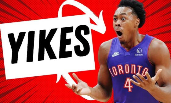 Scottie Barnes STRUGGLES In Raptors' Opening Night Game Versus Cleveland