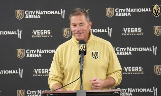 Bruce Cassidy 10/23: VGK Head Coach Pleased With Progress Of Young Players