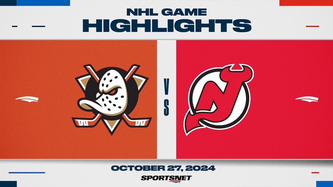 NHL Highlights | Ducks vs. Devils - October 27, 2024