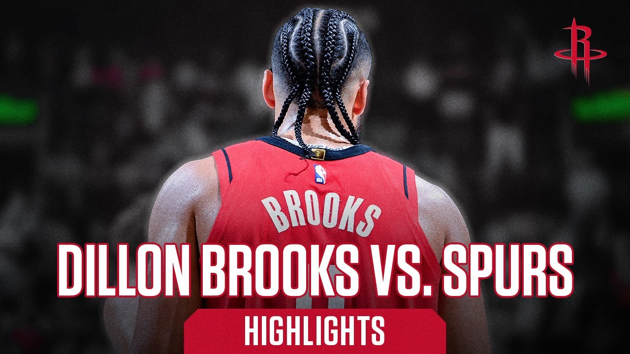 Highlights: Dillon Brooks 16 Points vs. San Antonio Spurs 10/26/24 l Houston Rockets