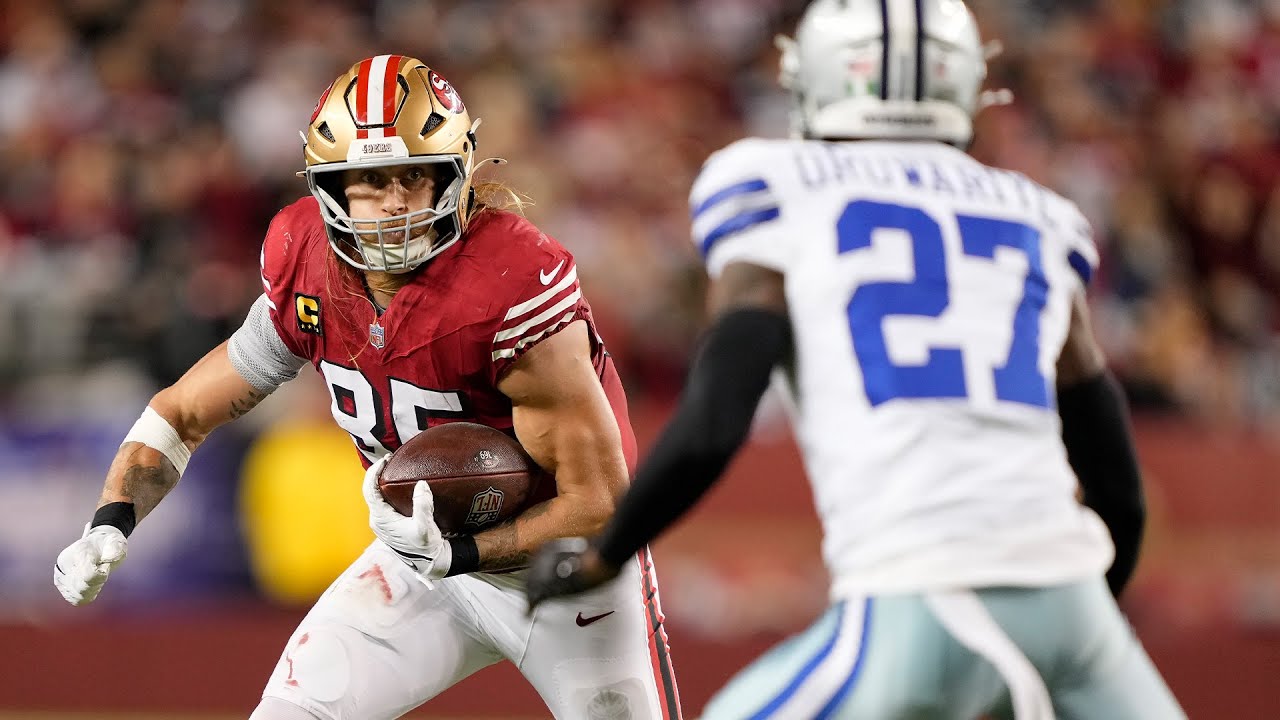 Every George Kittle catch from 128-yard game vs. Cowboys | Week 8