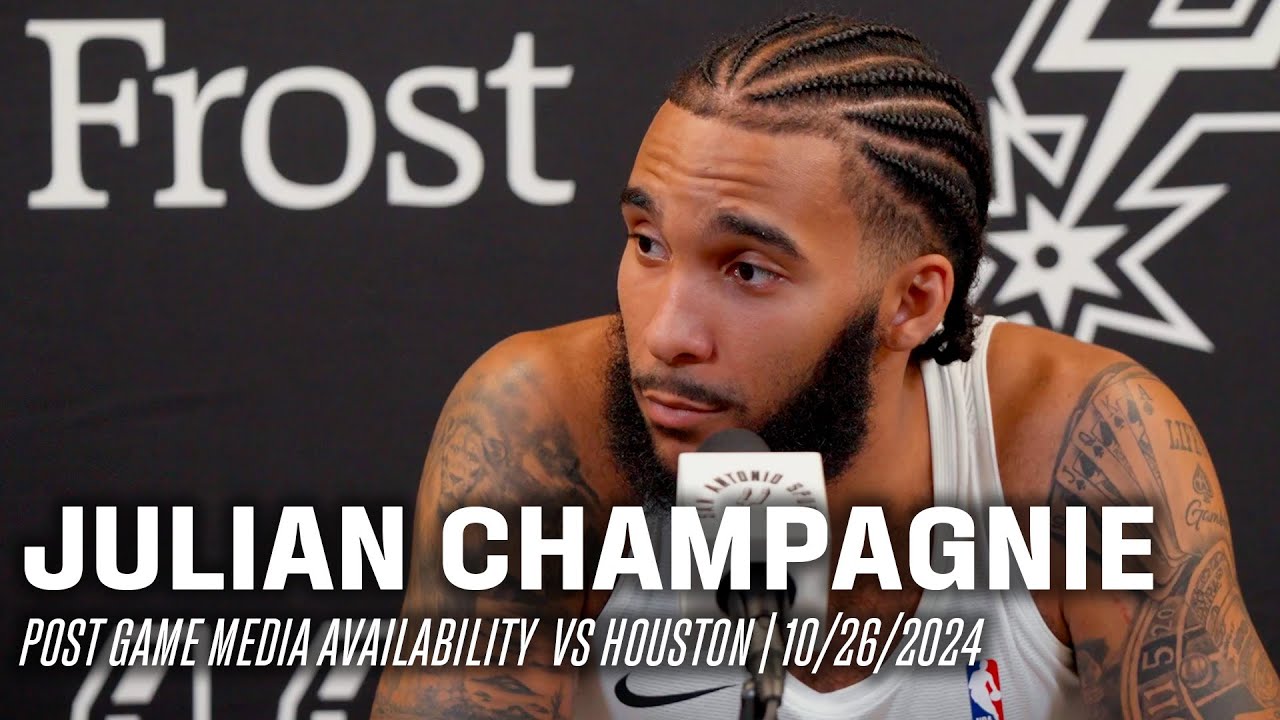 Julian Champagnie's Postgame vs Houston Rockets | 10.26.2024