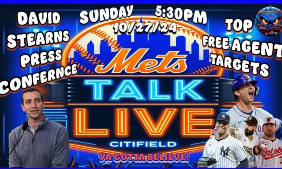 Mets Talk Live | Mets Top Free Agent Targets | New York Mets | World Series | Mets News