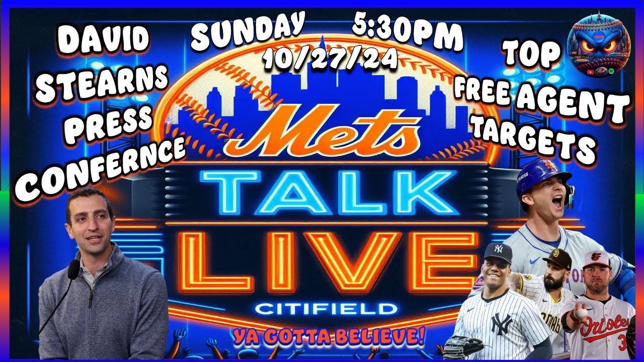 Mets Talk Live | Mets Top Free Agent Targets | New York Mets | World Series | Mets News