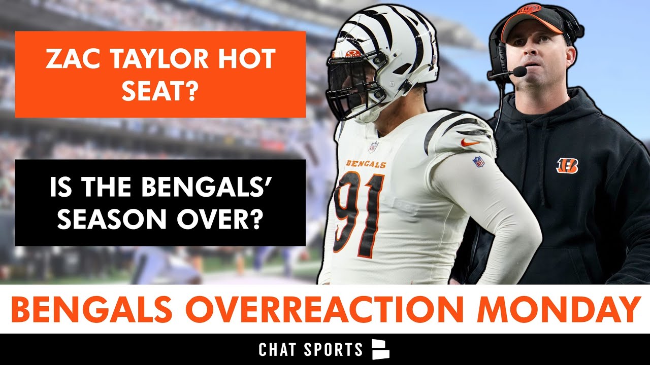 Bengals SEASON OVER? Overreaction Monday Ft. Firing Zac Taylor + Cincinnati Bengals Roster PROBLEMS