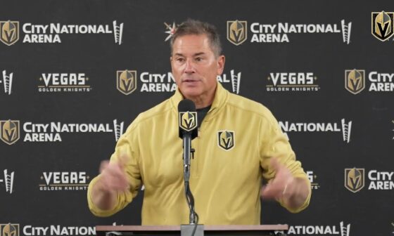 Bruce Cassidy Pregame 10/28: Opportunities & Figuring Out Who We Are