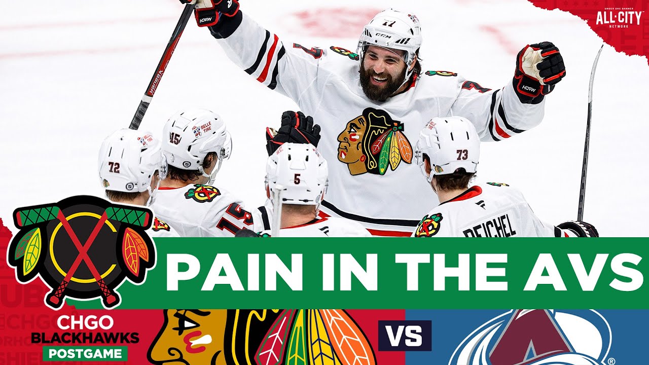 The Chicago Blackhawks score 3 goals in the 1st & beat Colorado | CHGO Blackhawks POSTGAME Podcast