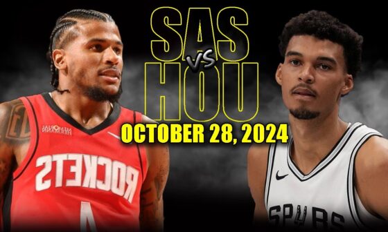 San Antonio Spurs vs Houston Rockets Full Game Highlights - October 28, 2024 | 2024-25 NBA Season