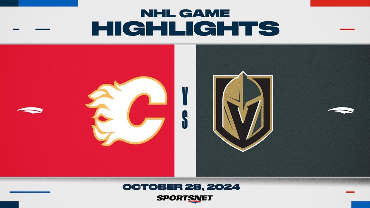 NHL Highlights | Flames vs. Golden Knights - October 28, 2024