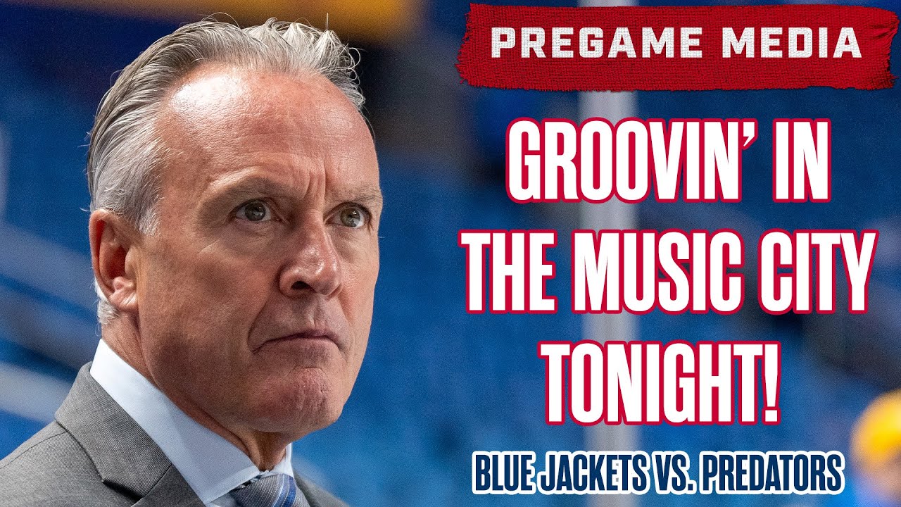 GROOVIN’ IN THE MUSIC CITY TONIGHT! 🤠 Columbus Blue Jackets vs. Nashville Predators | Pregame Media