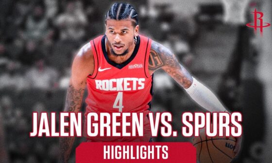 Highlights: Jalen Green 36 Points vs. San Antonio Spurs 10/28/24 l Houston Rockets