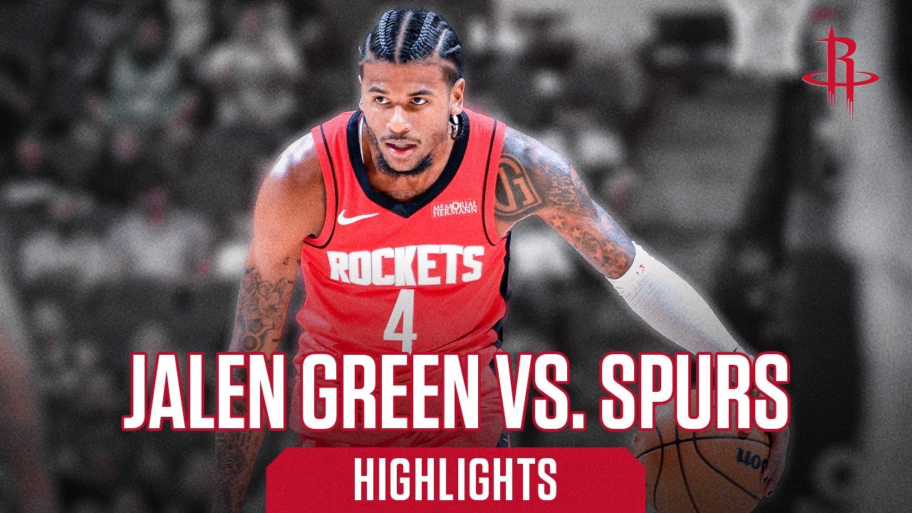 Highlights: Jalen Green 36 Points vs. San Antonio Spurs 10/28/24 l Houston Rockets