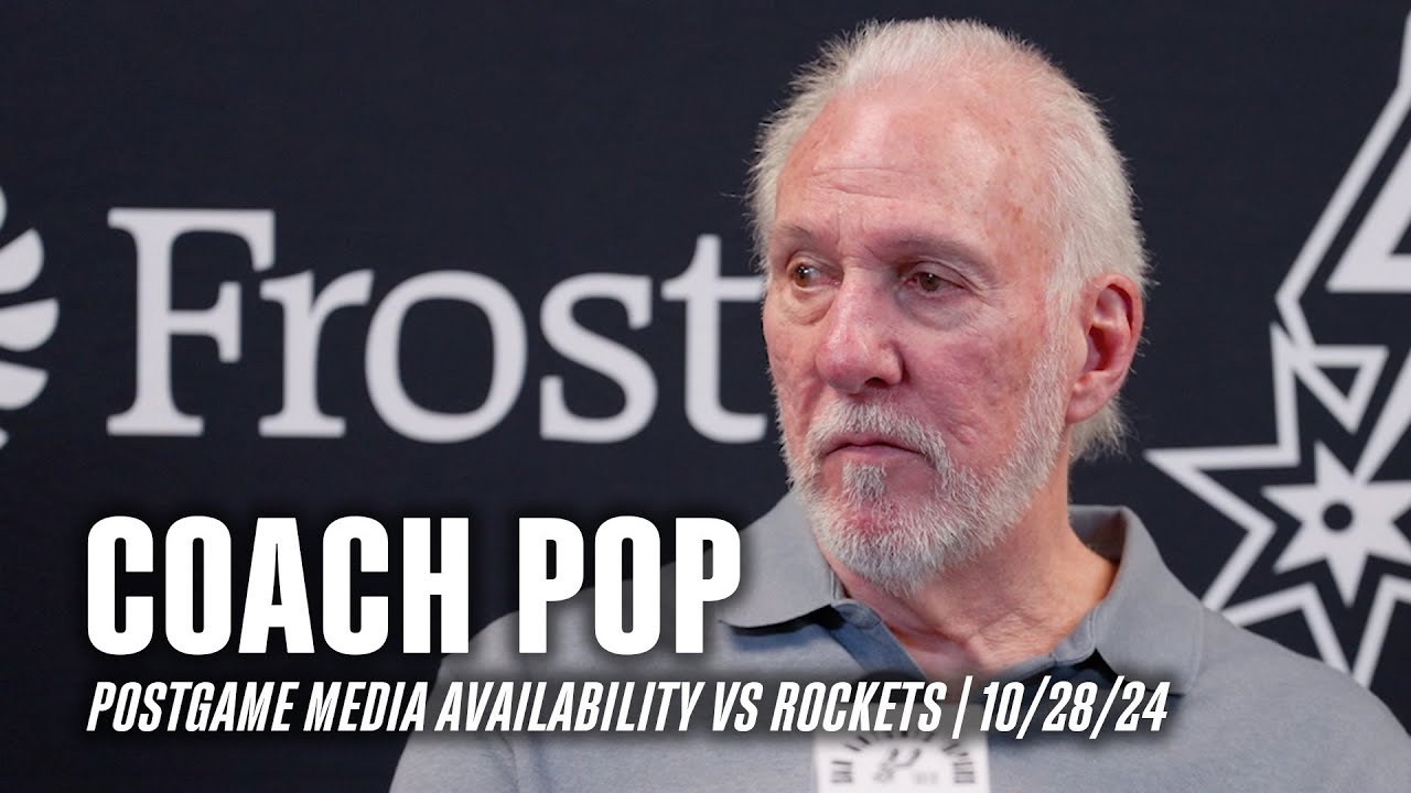 Coach Pop's Postgame vs Houston Rockets | 10.28.2024