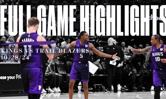 The Kings LIGHT UP the Blazers in the first W of the Season! | 10.28.24