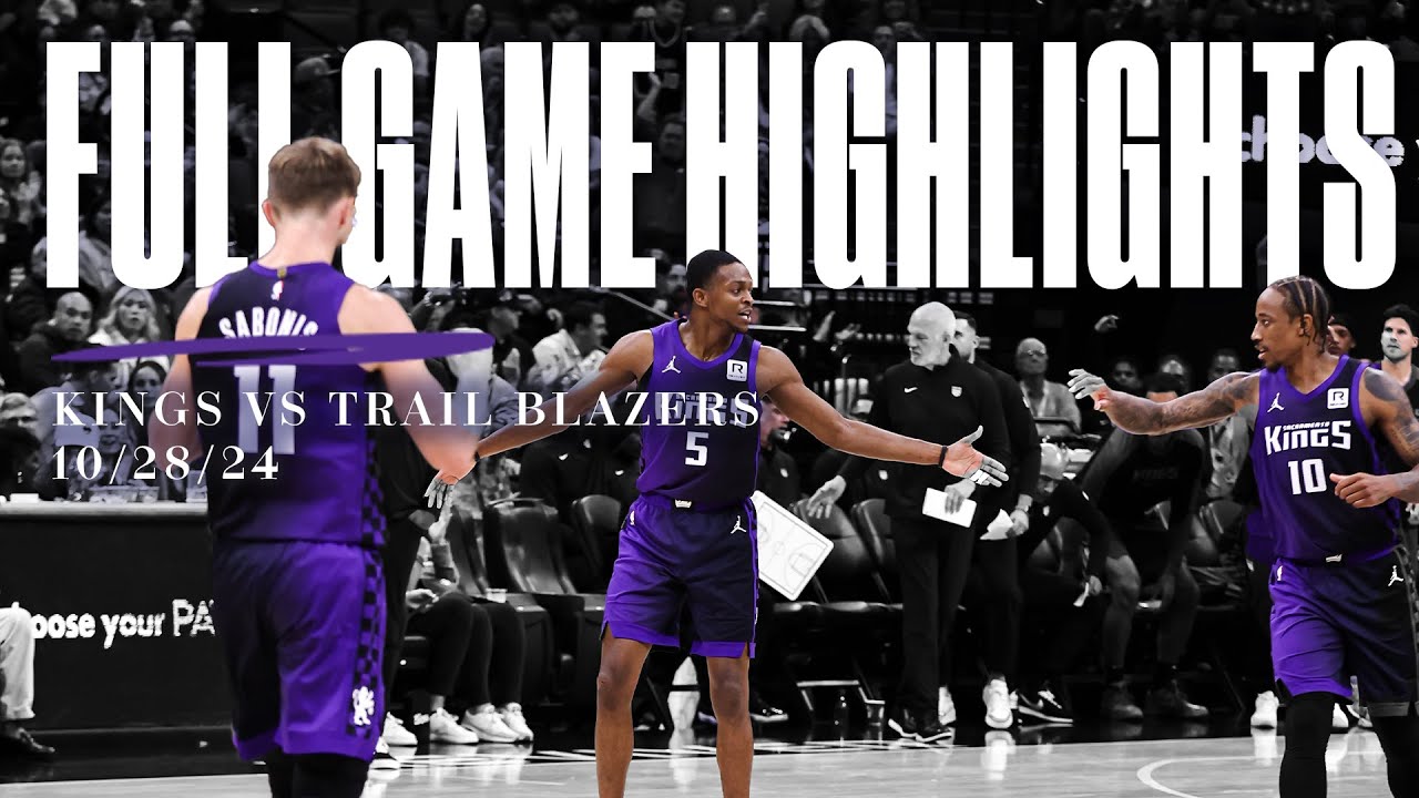 The Kings LIGHT UP the Blazers in the first W of the Season! | 10.28.24