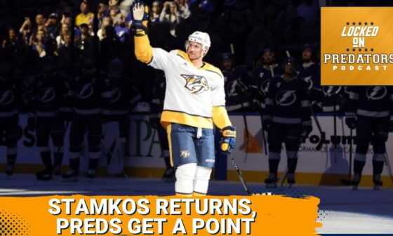 Nashville Predators Steal One Point as Steven Stamkos Receives Warm Welcome in Tampa Bay