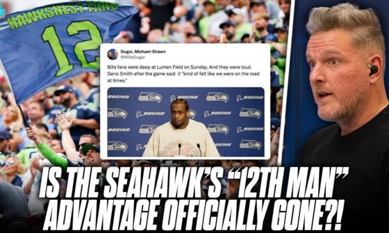 Seahawks Infamous "12th Man" Home Field Advantage Is Gone According To Geno Smith?! | Pat McAfee